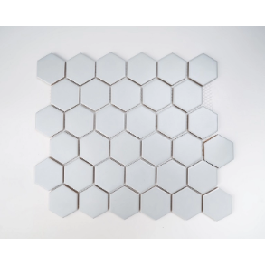 2X2 GREY HEXAGON MATTE PORCELAIN MOSAIC - porcelain tile